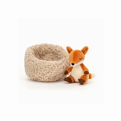 Jellycat Hibernating Fox USA | 39760RICV